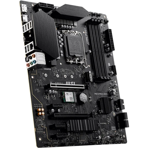 MSI PRO Z790-S WIFI: Разъемы на плате USB 3.2 Gen 2, USB 3.2 Gen 1, USB 2.0, SATA 3.0, M.2, PCI Express x1