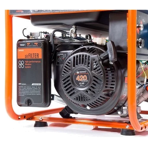 Генератор бензиновый DAEWOO GDA-7500E: Объем двигателя 420 куб.см