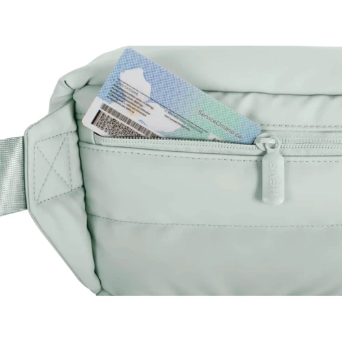 Жіноча сумка поясна Heys Puffer Waist Bag Sage Green зелена (30125-0138-00): Фактура Тканая, Гладкая