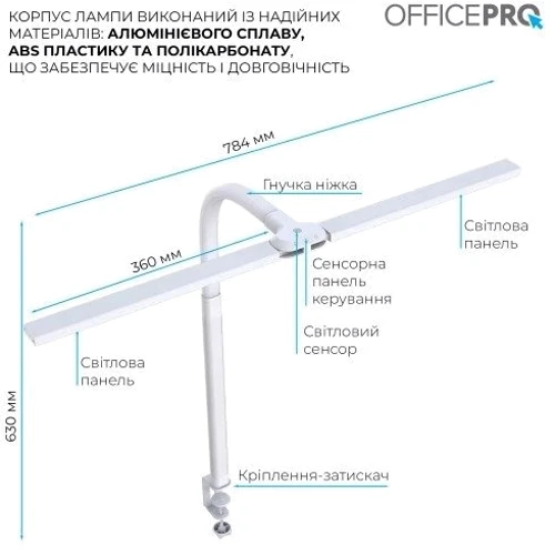 Лампа для монитора Officepro SL210W: Назначение Для офиса