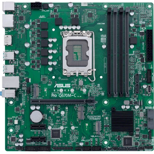 ASUS PRO Q670M-C-CSM: Оперативная память 4xDDR5 4800 МГц, до 128 ГБ