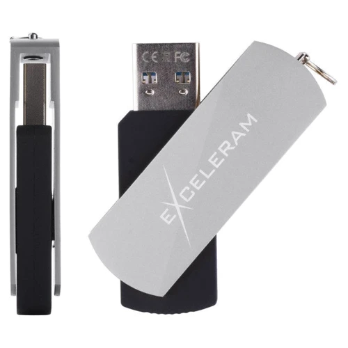 USB-флешка eXceleram 128GB P2 Series USB 3.1 Gen 1 Silver/Black (EXP2U3SIB128): Стандарт USB USB 3.1