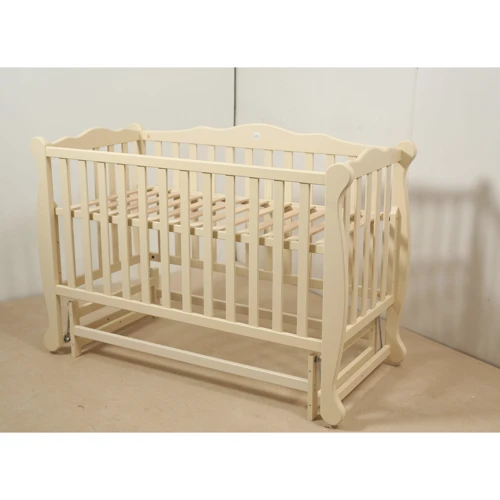 Кровать NATALI на подшипниках (600x1200) (бук) белая