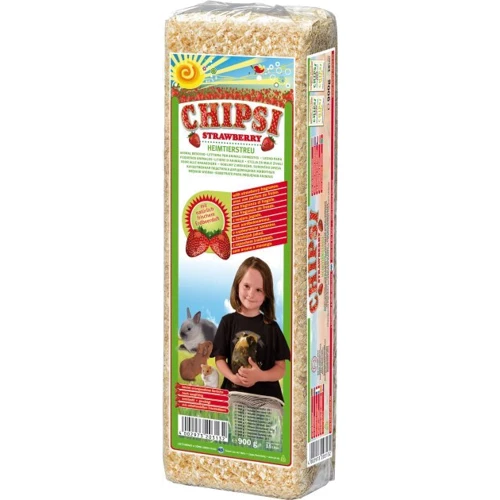 Опилки для грызунов Chipsi впитывающие клубника 15 л 1 кг (4002973203132)