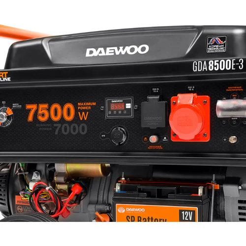 Бензиновый генератор DAEWOO GDA8500E-3: Тип запуска электрический пуск