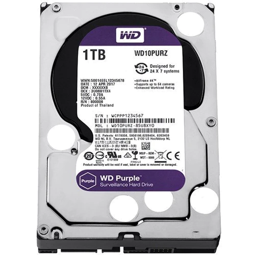 Внутренний жесткий диск WD 1TB (WD10PURZ) UA