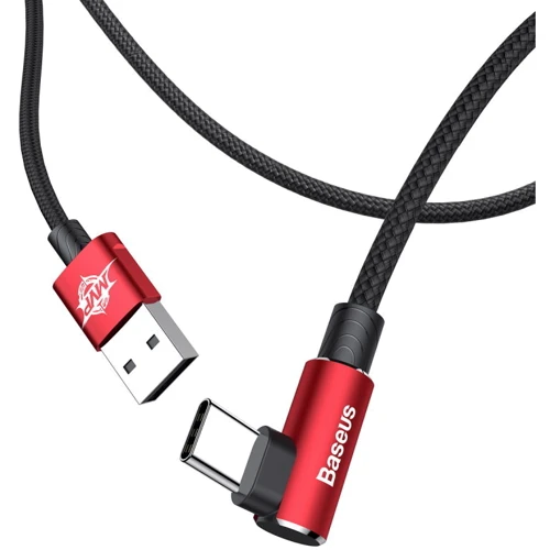 Кабель Baseus USB Cable to USB-C MVP Elbow 2A 1m Red (CATMVP-A09) фото 4