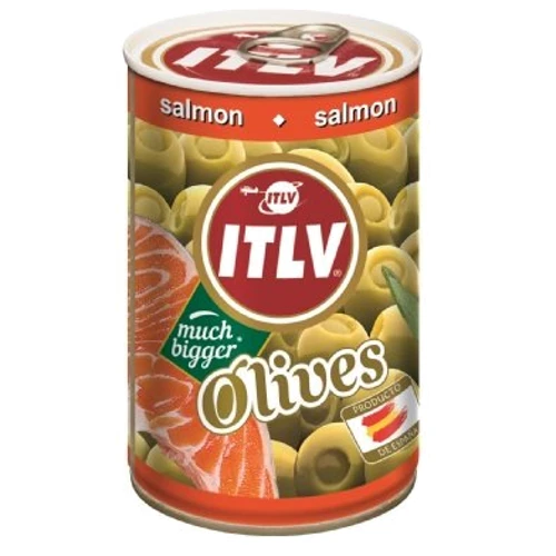 Оливки ITLV зеленые фаршированные лососем 314 мл (8410179002828)