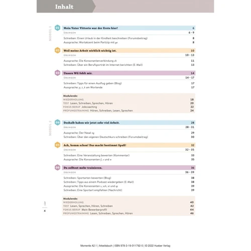 Momente A2.1: Arbeitsbuch plus interaktive Version: Жанр Учебники и пособия