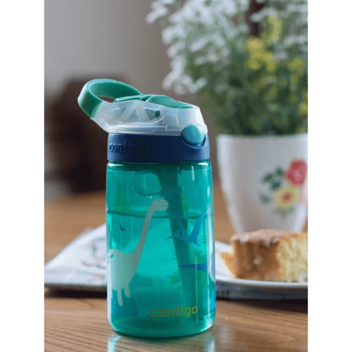 Пляшка для води дитяча Contigo Gizmo Flip 420 мл Jungle Green Dino: Матеріал корпусу Пластик