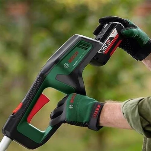 Аккумуляторная бесщеточная ручная газонокосилка Bosch AdvancedGrassCut 36V-23-750 + аккумулятор 36 В 2 Ач + зарядное устройство AL 36V-20 (06008C1K03): Тип двигателя Электродвигатель