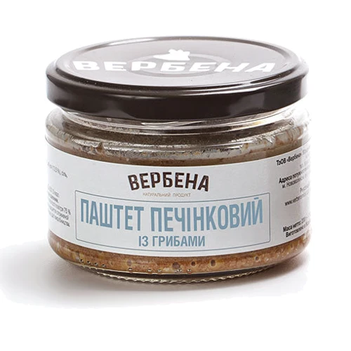 Паштет Вербена печеночный с грибами 200 г (4820209620191)