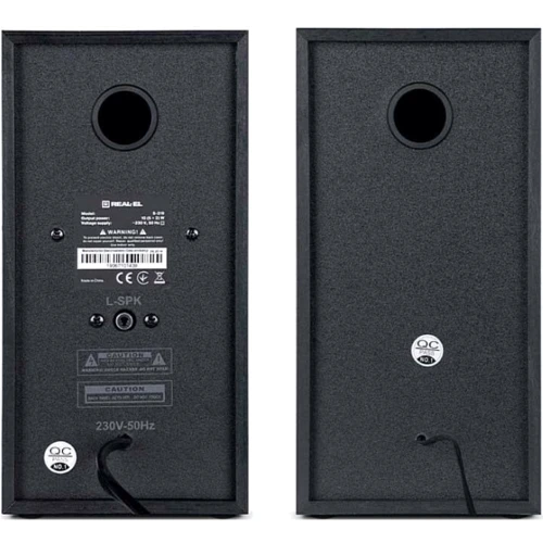 Акустическая система REAL-EL S-219 Black (EL121200004): Выходная мощность колонок 10 Вт