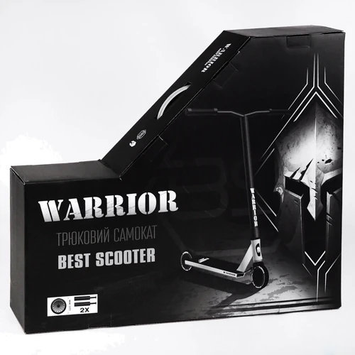 Самокат трюковый Best Scooter Warrior Black and Red (112767): Количество колес 2