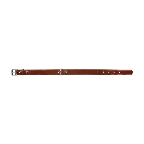 Ошейник Collar для собак двойной 1.4x27-35 см коричневый: Цвет коричневый