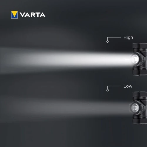 Фонарь туристический Varta Indestructible H20 Pro: Количество режимов 2
