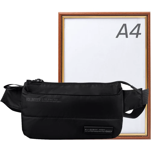 Чоловіча поясна сумка Volunteer чорна (VT-1713-16-black): Стиль Повсякденний (Casual)