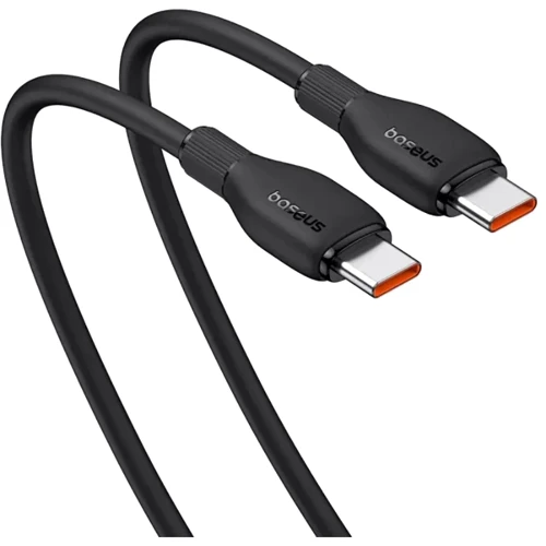 Кабель Baseus Cable USB-C to USB-C Pudding Series Fast Charging Cable 100W 2m Black (P10355702111-01) фото 3