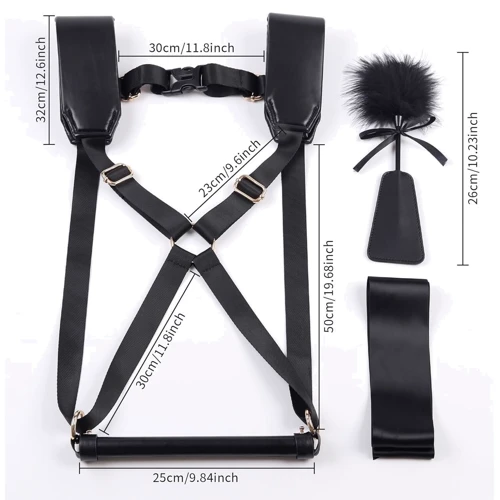 БДСМ-набор LOCKINK YEAHWOW Black Doggy Style Saddle set