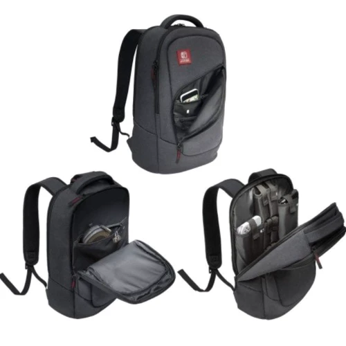 Аксесуар для приставки PDP Nintendo Switch Elite Player Backpack (чорний): Додатково Внутренние карманы снабжены трафаретной печатью со значками, чтобы четко показать, какие аксессуары
