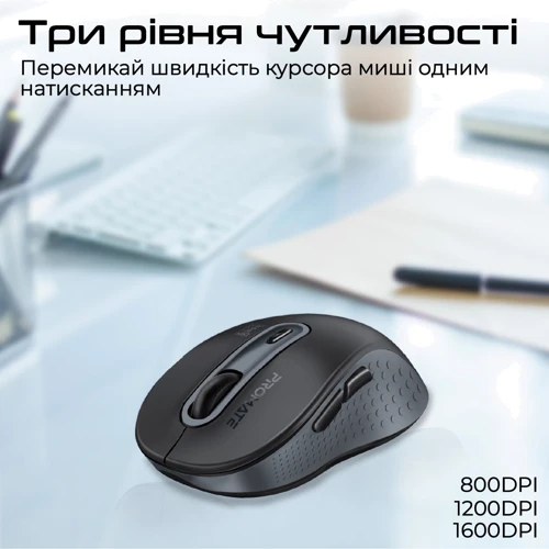 Мышь Promate Ken Wireless Black (ken.black)