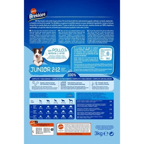 Сухий корм Brekkies Dog Junior для молодих собак з куркою 20 кг (8410650862705): Порода всі породи