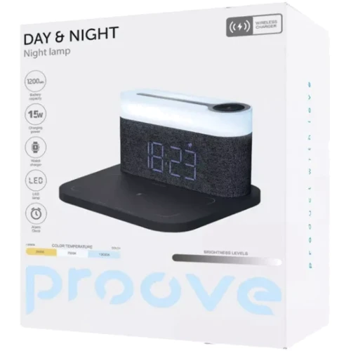 Ночник с беспроводной зарядкой Proove Day & Night dark gray (PLDN05002005): Назначение Для спальни