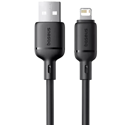 Кабель Baseus USB Cable to Lightning Silky Series 2.4A 1m Black (P10377702113-00)