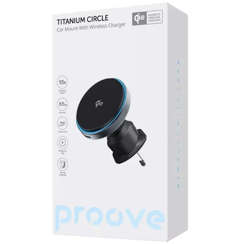 Держатель Proove Car Holder Wireless Charger Titanium Circle Qi2 15W Gray (WHTC15010003): Производитель Proove