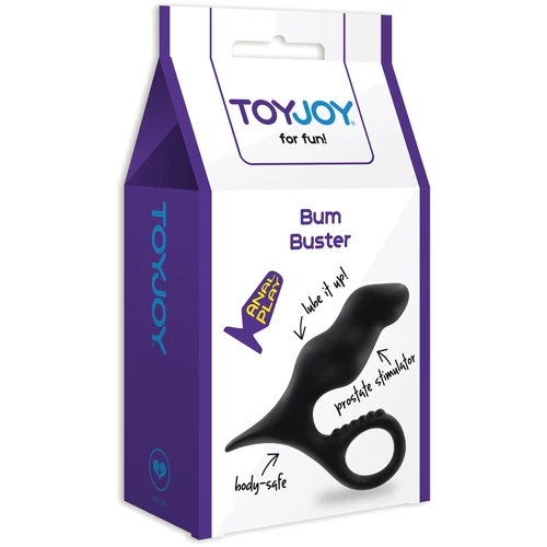 Анальная пробка Bum Buster Black, 7.5x3 см
