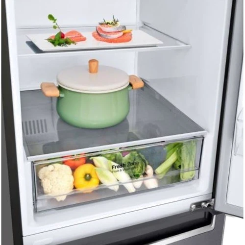 Холодильник LG GW-B459SLCM: Дополнительные возможности Перенавешивание дверей, Быстрое охлаждение, быстрая заморозка, многопоточная система охлаждения, Зона свежести