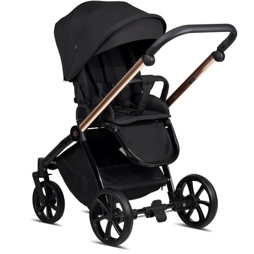 Универсальная коляска 2 в 1 Tutis Mio Plus Thermo Black Edition Rose Gold (1352292): Материал колес резина (надувные)