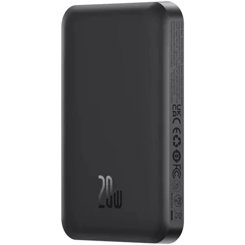 Внешний аккумулятор Baseus Power Bank 5000mAh Magnetic Wireless 20W Black (P10022107113-00): Особенности Компактный размер, быстрая зарядка, Поддержка MagSafe