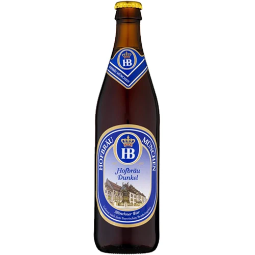 Упаковка пива Hofbrau Dunkel, темное фильтрованное, 5.5% 0.5л х 20 бутылок (EUR4005686003198)