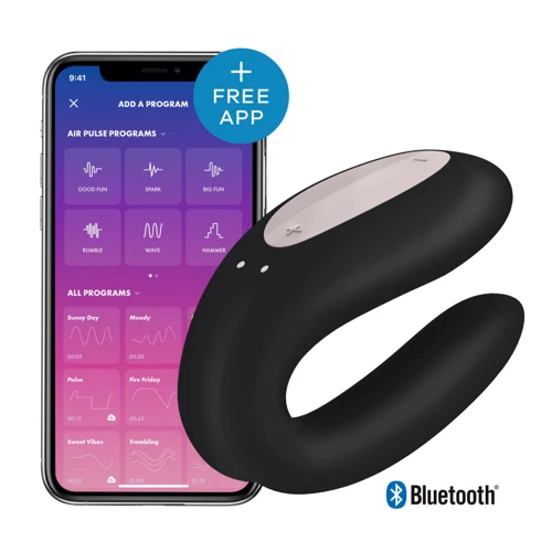 Вибратор для пар Satisfyer Double Joy Black: Для кого Для пары