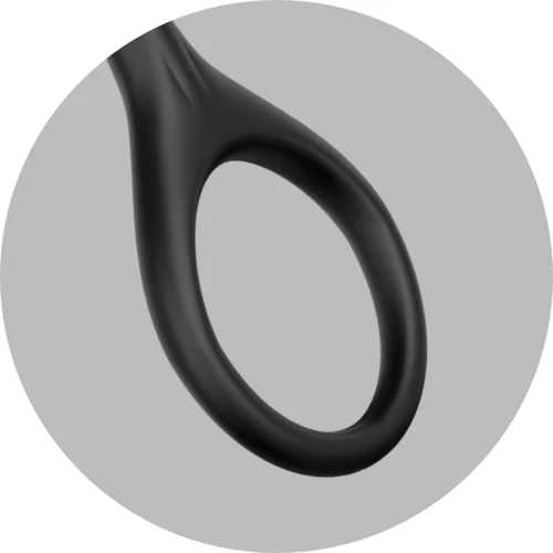 Satisfyer Beads Silicone black - анальные шарики, 20.5х3.4 см, черный