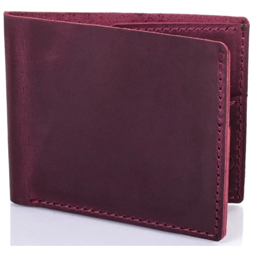 Чоловіче портмоне DNK Leather темно-бордове (DNK-Portmone-col.L): Формат гаманця вертикальний