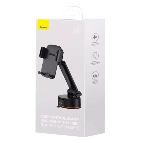Держатель Baseus Car Holder Easy Control Clamp Pro Suction Cup Black (SUYK020001) фото 5