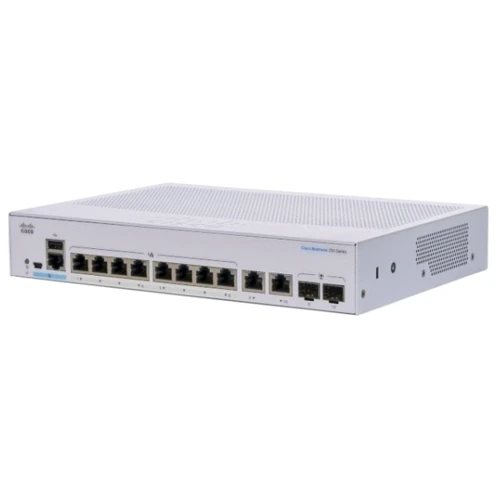 Сетевой коммутатор Cisco CBS250-8P-E-2G-EU: Тип Коммутатор управляемый