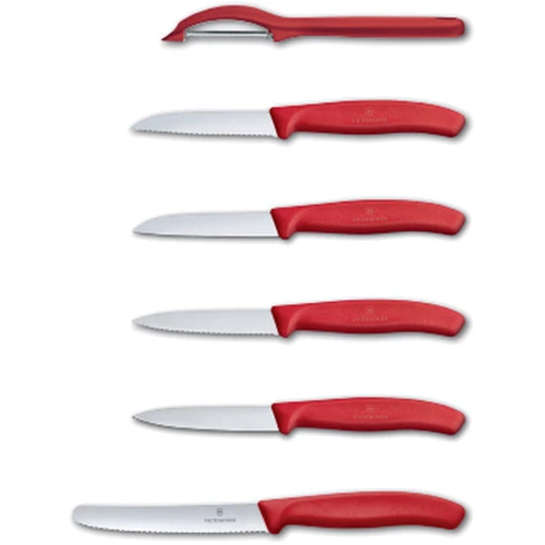 Набір кухонних ножів Victorinox SwissClassic Paring Set 6 пр. (6.7111.6G): Метериал леза нержавеющая сталь