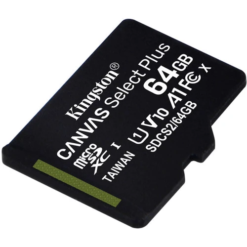 Карта пам'яті Kingston 64GB microSDXC UHS-I U1 V10 A1 Canvas Select Plus (SDCS2/64GBSP): Тип карти MicroSDXC