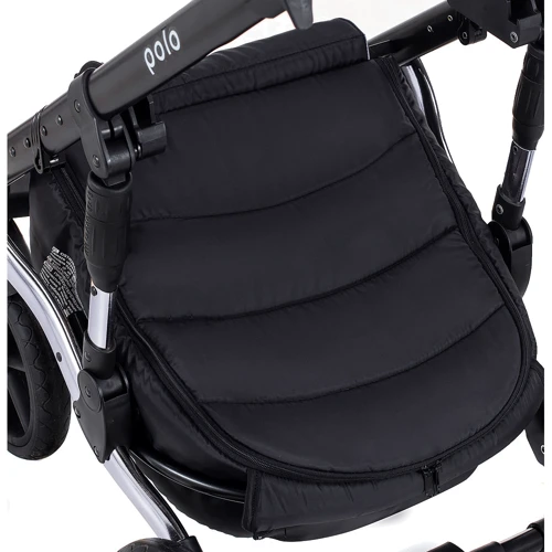 Коляска 2 в 1 Bair Polo (Silver) кожа 100% 30S малиновый: Количество блоков 2