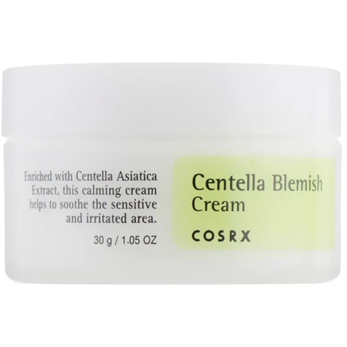 Cosrx Centella Blemish Cream Заживляющий крем с центеллой 30 ml: Пол Унисекс