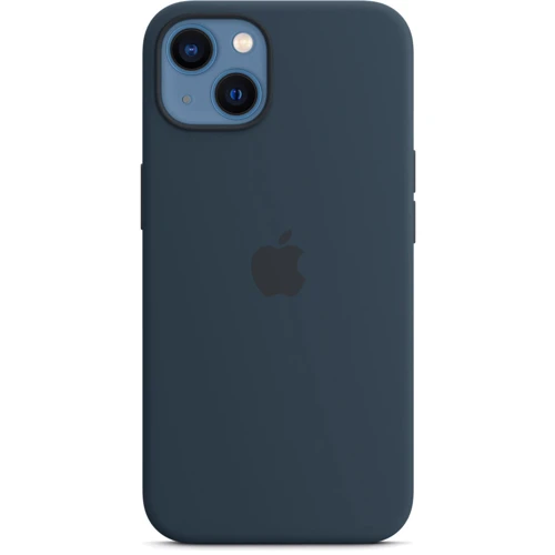 Чехол для iPhone Apple Silicone Case with MagSafe Abyss Blue (MM293) for iPhone 13: Материалы Силикон