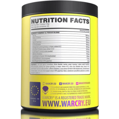 Передтренувальний комплекс Genius Nutrition Warcry Energy 300 g / 30 servings / Energy Fruits: Тип Комплекс до тренування