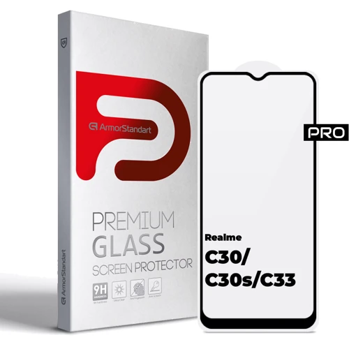 Аксессуар для смартфона ArmorStandart Tempered Glass Pro Black for Realme C30 / C30s / C33 (ARM64728)