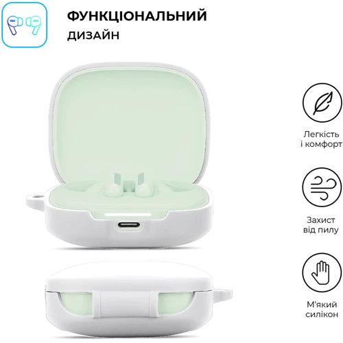 Чехол ArmorStandart Hang Case White for Xiaomi Redmi Buds 6 (ARM83393): Тип Чехол