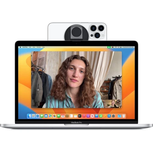 Держатель Belkin iPhone MagSafe Camera Mount Black: Тип настольный