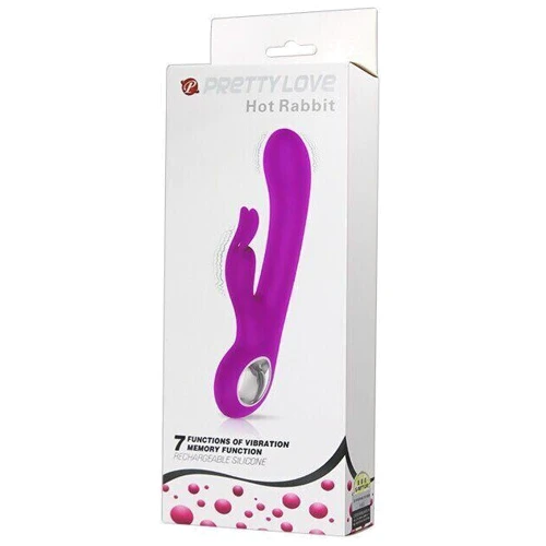 Вибромассажер с клиторальным отростком Hot Rabbit, BI-014480
