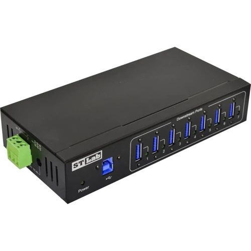 Аксесуар для накопичувача STLab USB HUB IU-140 Black